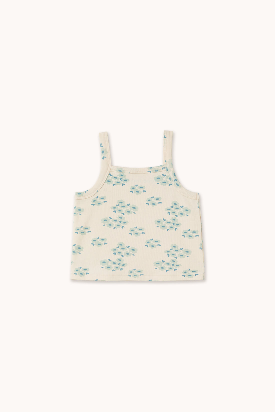 Tiny Cottons Blossoms Strap Top - Off-White