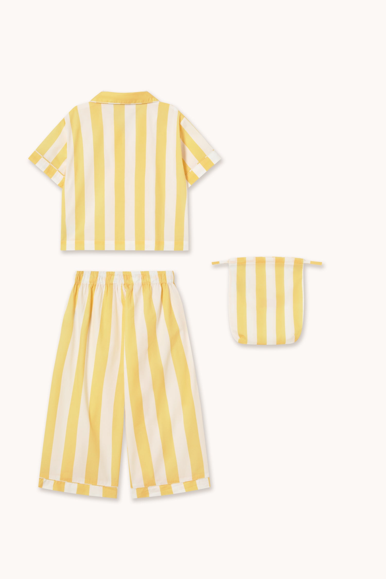 Tiny Cottons Yellow Stripes Set - Dusty Yellow