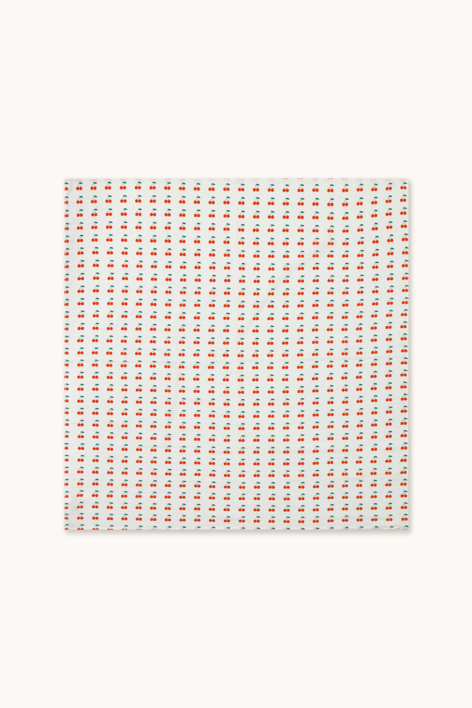 Tiny Cottons Cherries Swaddle - Off-white