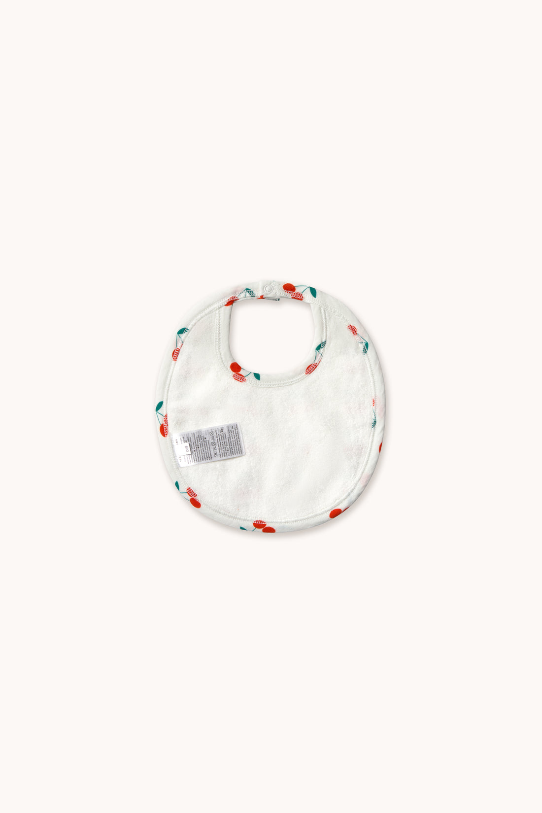 Tiny Cottons Cherries Bib - Off-white