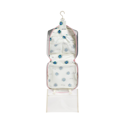 State Bags Bensen Toiletry Kit - Pink/Silver