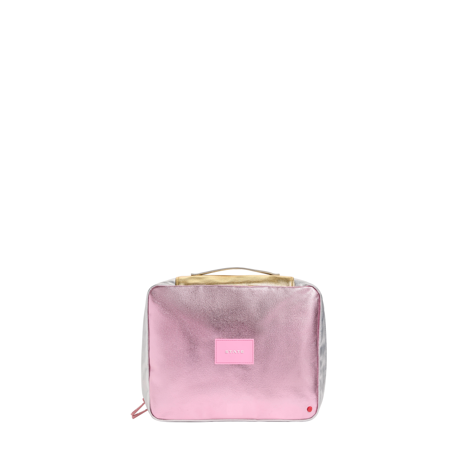 State Bags Bensen Toiletry Kit - Pink/Silver