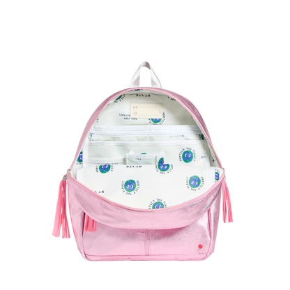 State Bags Kane Kids Backpack - Metallic Pink / Silver