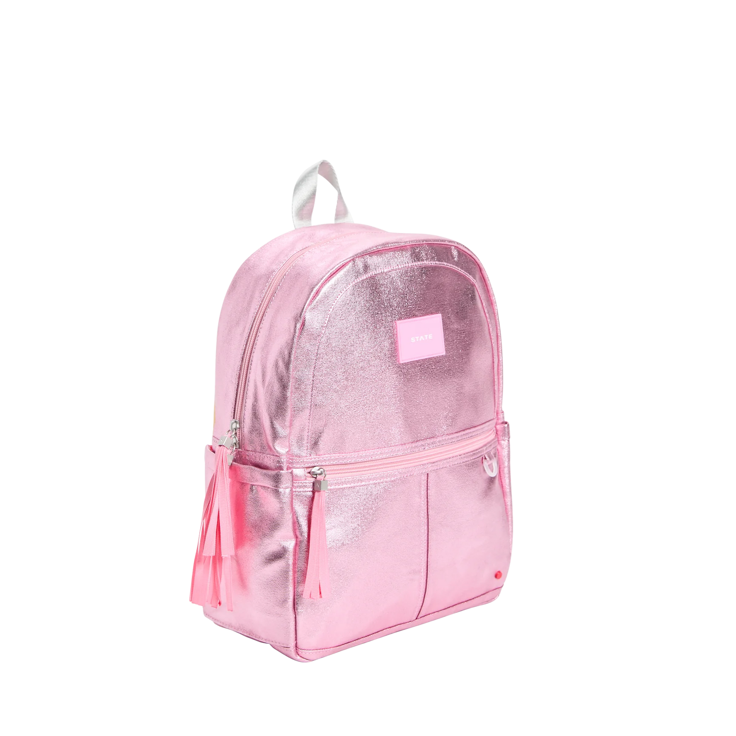 State Bags Kane Kids Backpack - Metallic Pink / Silver