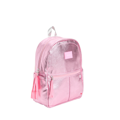 State Bags Kane Kids Backpack - Metallic Pink / Silver