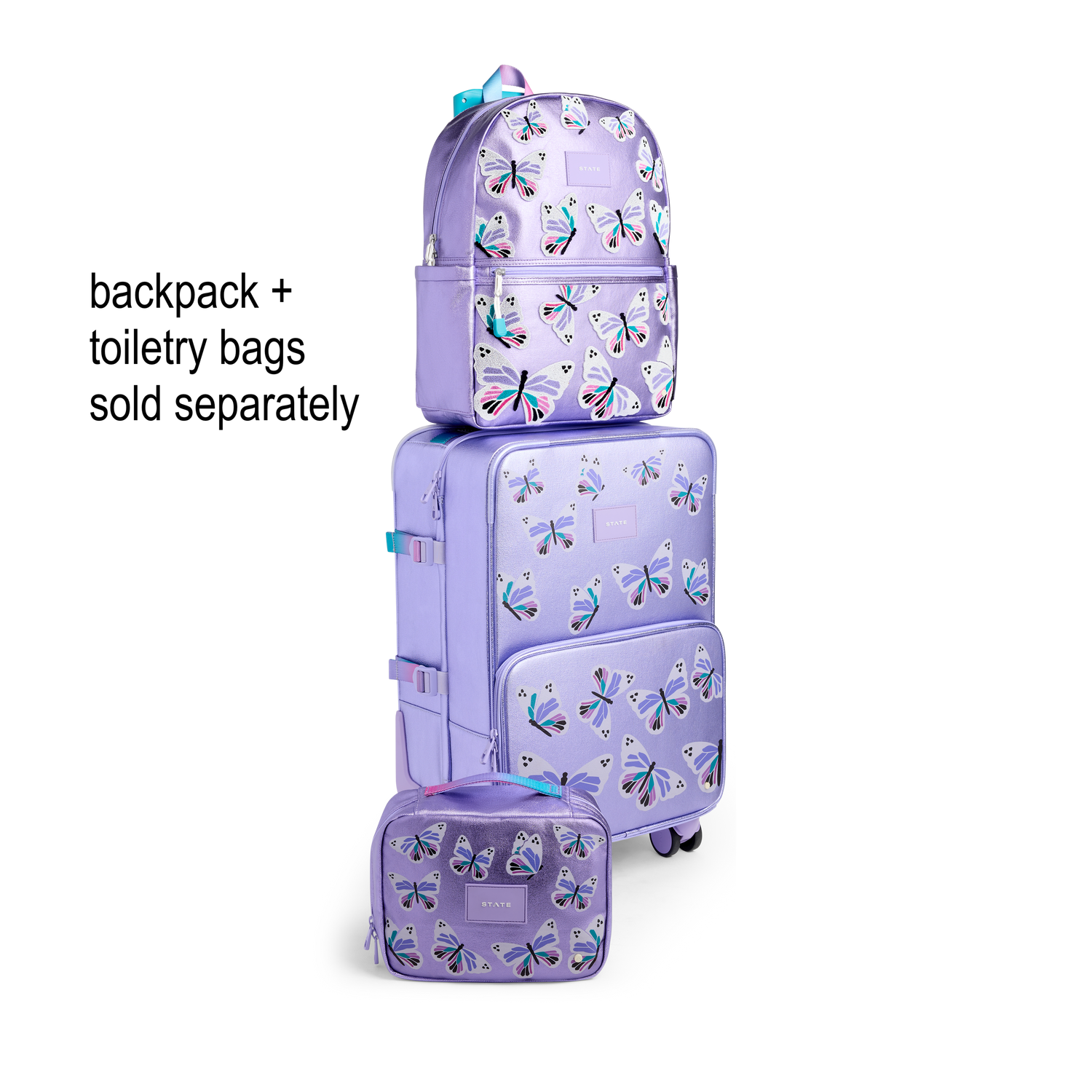 State Bags Logan Carry On Suitcase - Butterfly