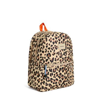 State Bags Kane Double Pocket Backpack - Leopard