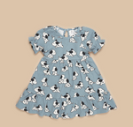 Huxbaby Tiered Puff Sleeve Dress - Doggie