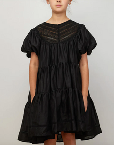 Petite Amalie Crissy Lace Dress - Black