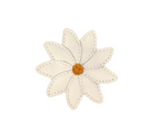 Donsje Zaza Fields Hairclip | Daisy - Off-White Leather