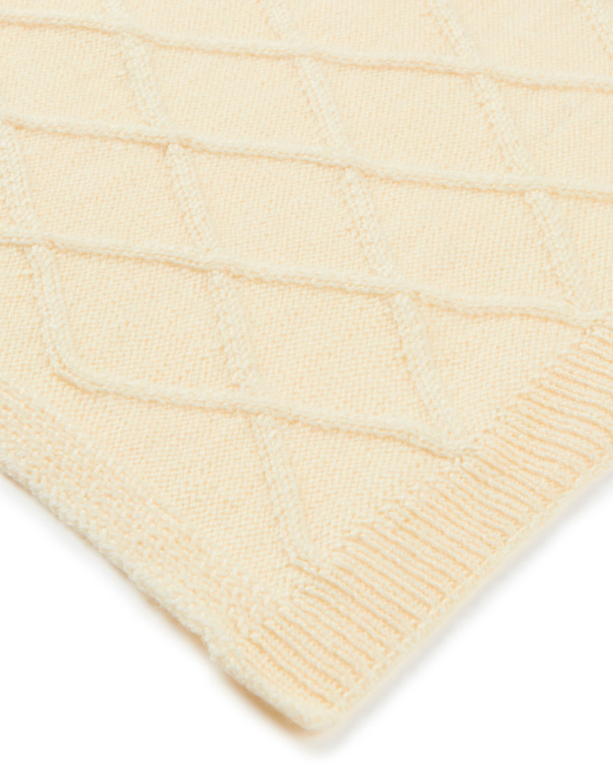 Little Creative Factory Aran Tricot Blanket - Cream