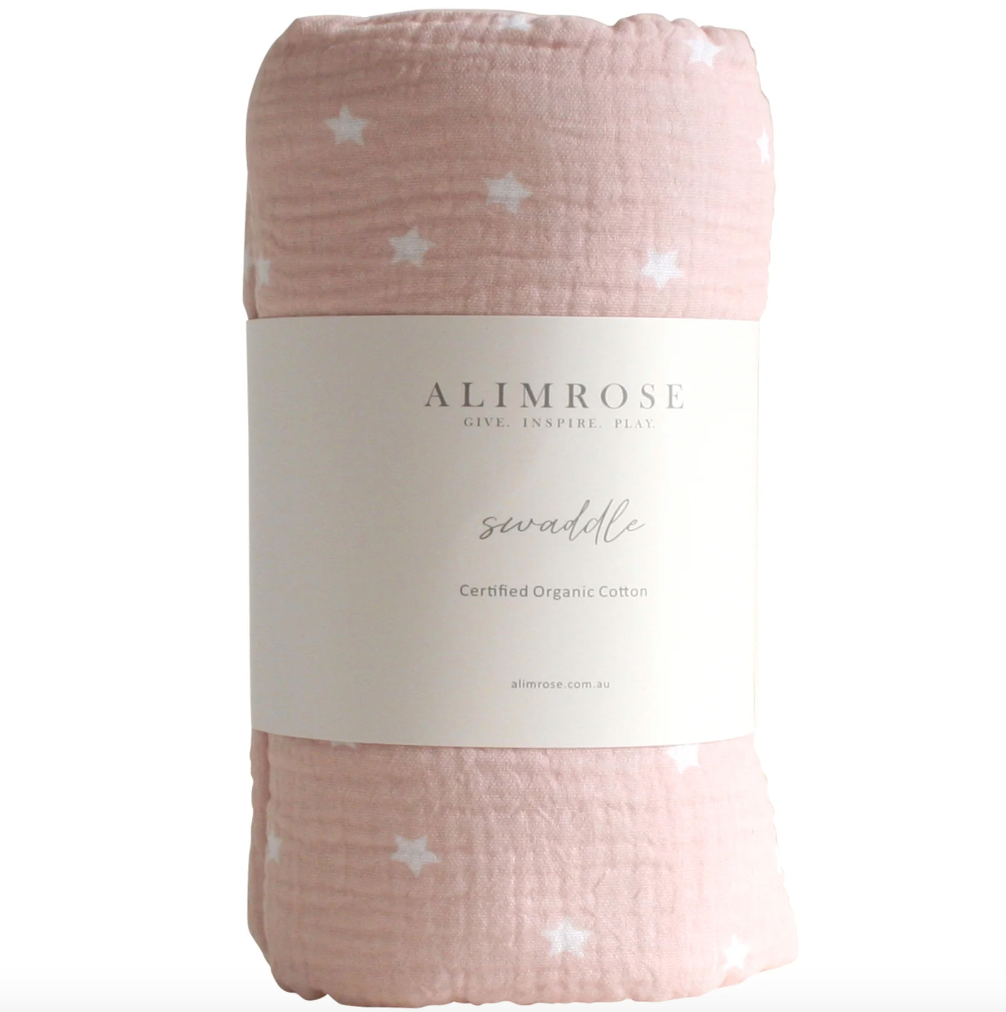 Alimrose Muslin Swaddle Starry Night - Pink