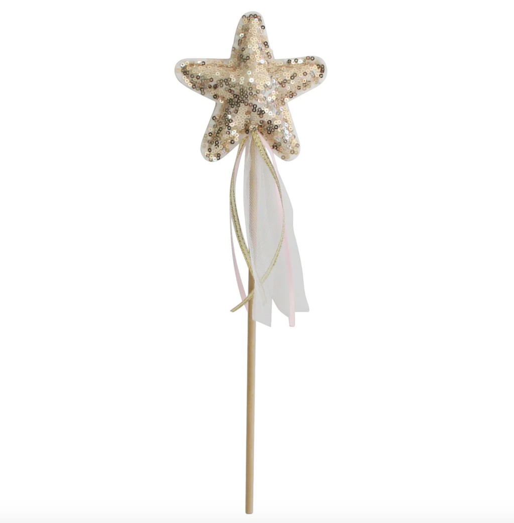 Alimrose Sequin Star Wand - Gold