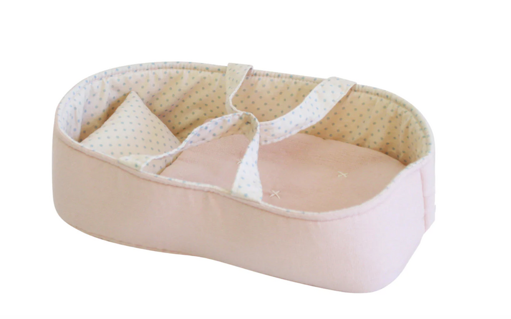 Alimrose Doll Carrier Set - Pale Pink & Spot