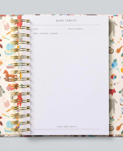 Write to Me Baby Firsts | Linen