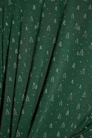 Eberjey Gisele Printed Relaxed Short PJ Set - Winterpine Forest Green/Ivory