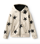 Nununu Star Zip Hoodie - Natural