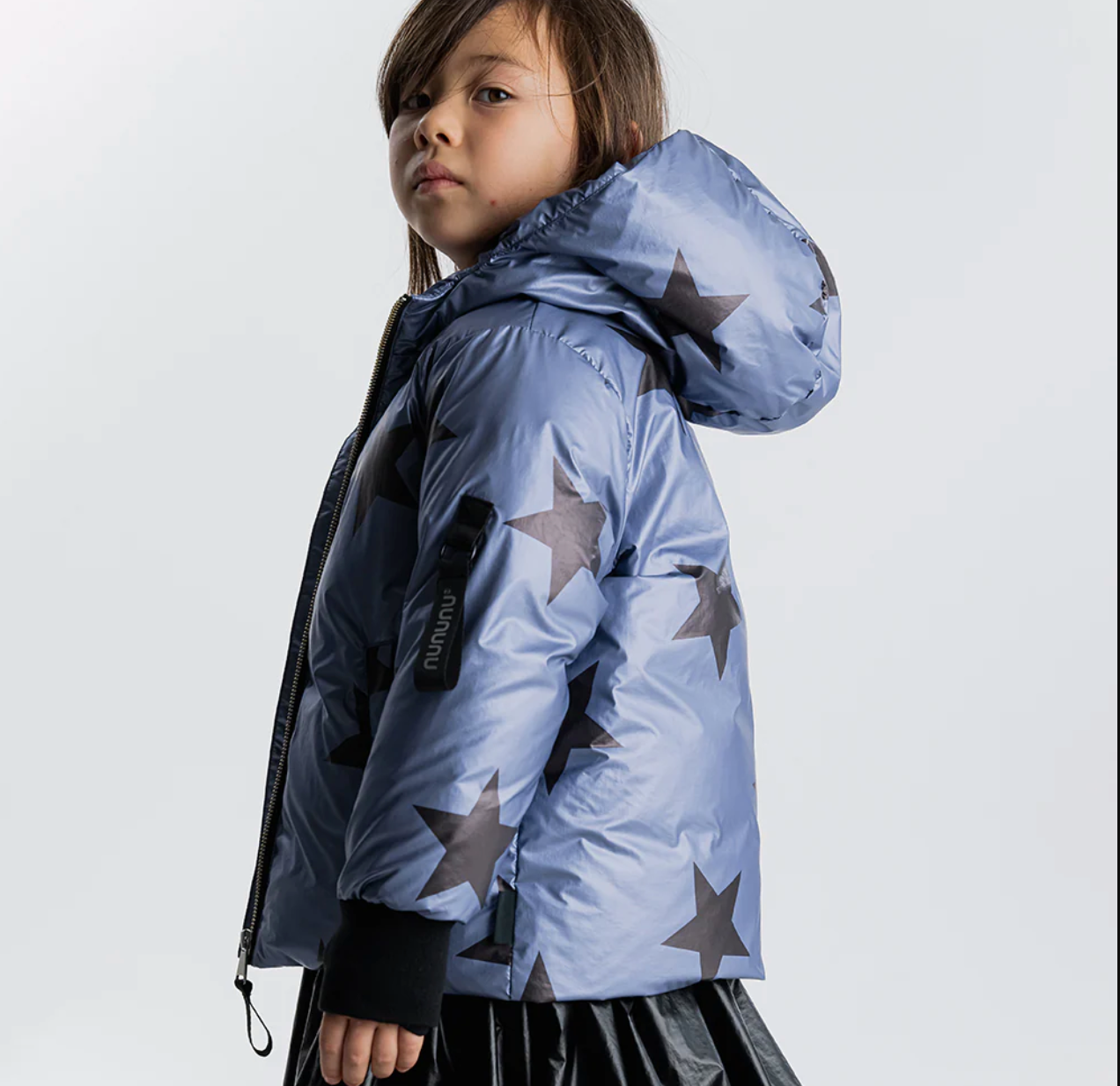 Nununu Star Bright Down Jacket Foggy Blue Dreams of Cuteness