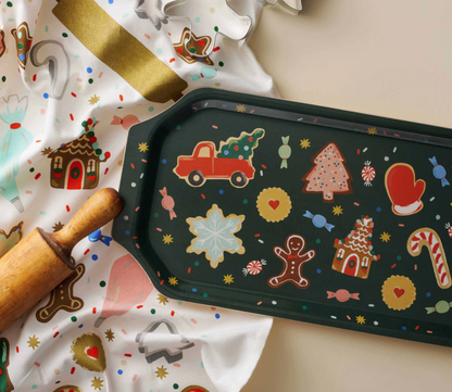 Rifle Paper Co. Christmas Cookies Vintage Serving Tray