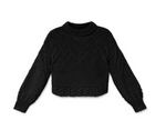 Little Creative Factory Aran Tricot Sweater - Black
