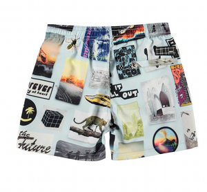 Molo Niko Swim Trunks - Summer Scrap Book