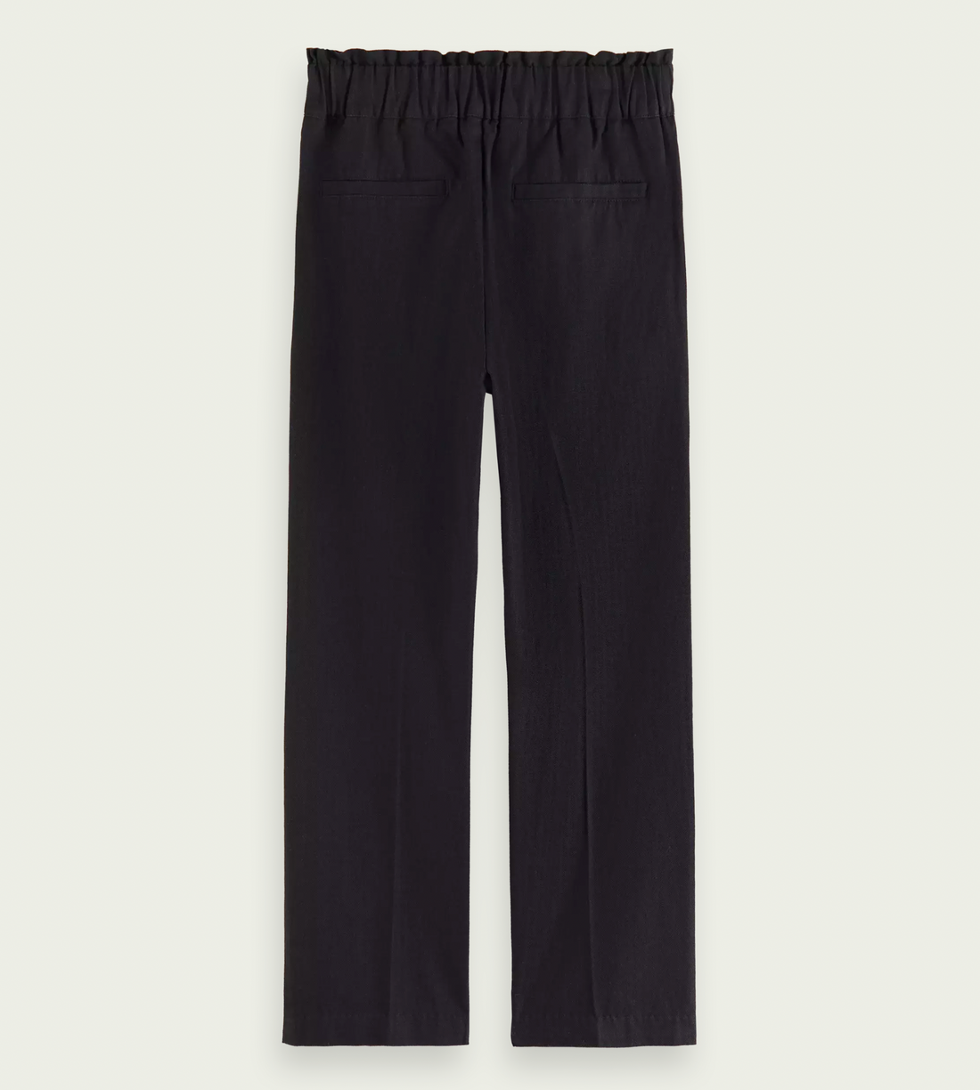 Scotch & Soda Girls High Rise Embroidered Pants - Black