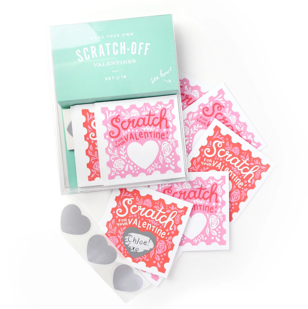 Inklings Paperie Scratch off Floral Valentines