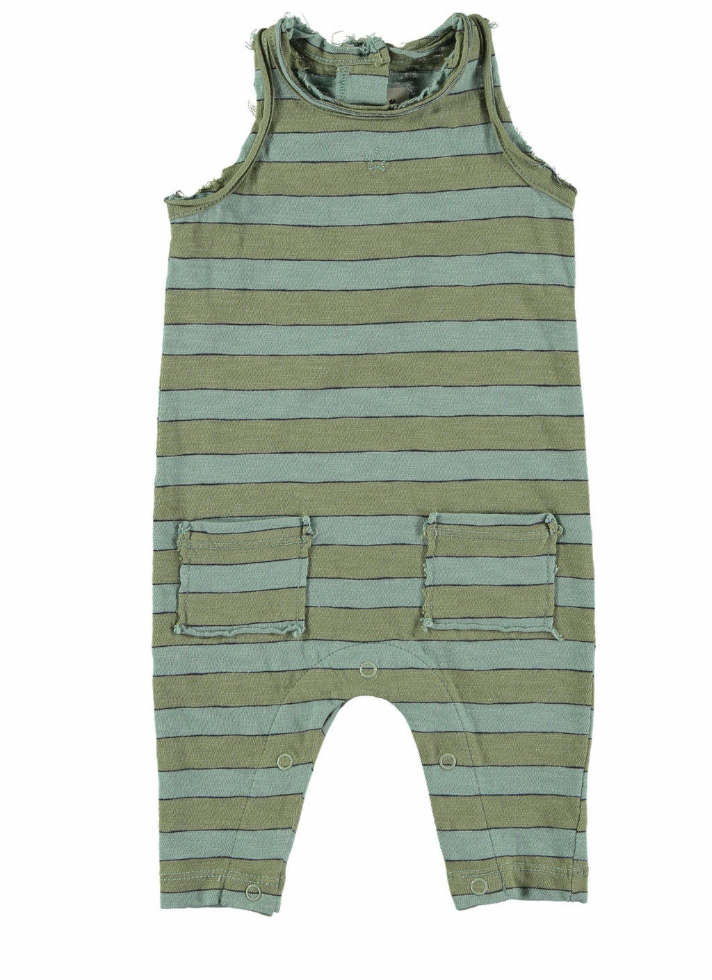 Tocoto Vintage Unisex Baby Flame Jumpsuit - Green