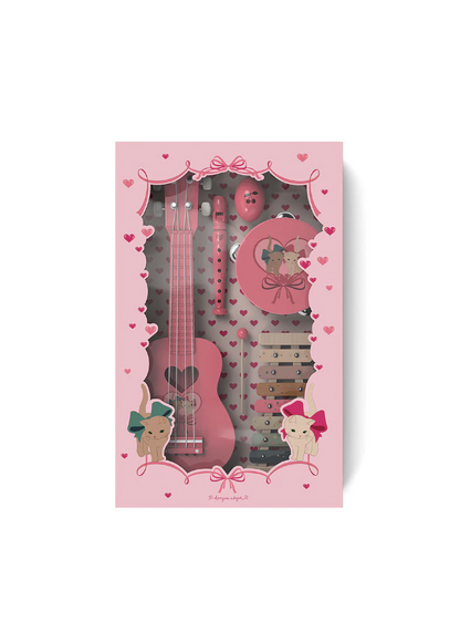 Konges Sløjd All I wish For - Music FSC - Bow Kitty Pink