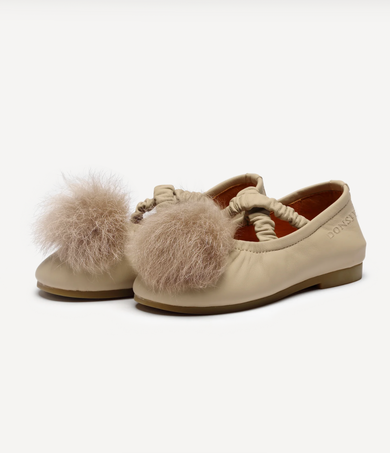 Donsje Izebella Ballerinas - Ivory Sheep Leather