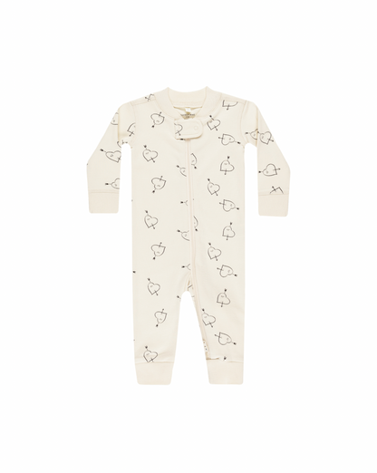 Quincy Mae Zip Long Sleeve Sleeper - Cupid