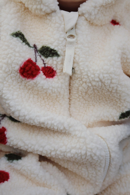 Konges Sløjd Jody Teddy Onesie Grs - Ma grande Cerise