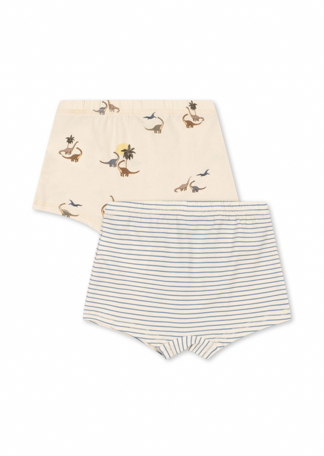 Konges Sløjd Basic 2 Pack Boy Boxers Gots - Kubi/Stripe Blue