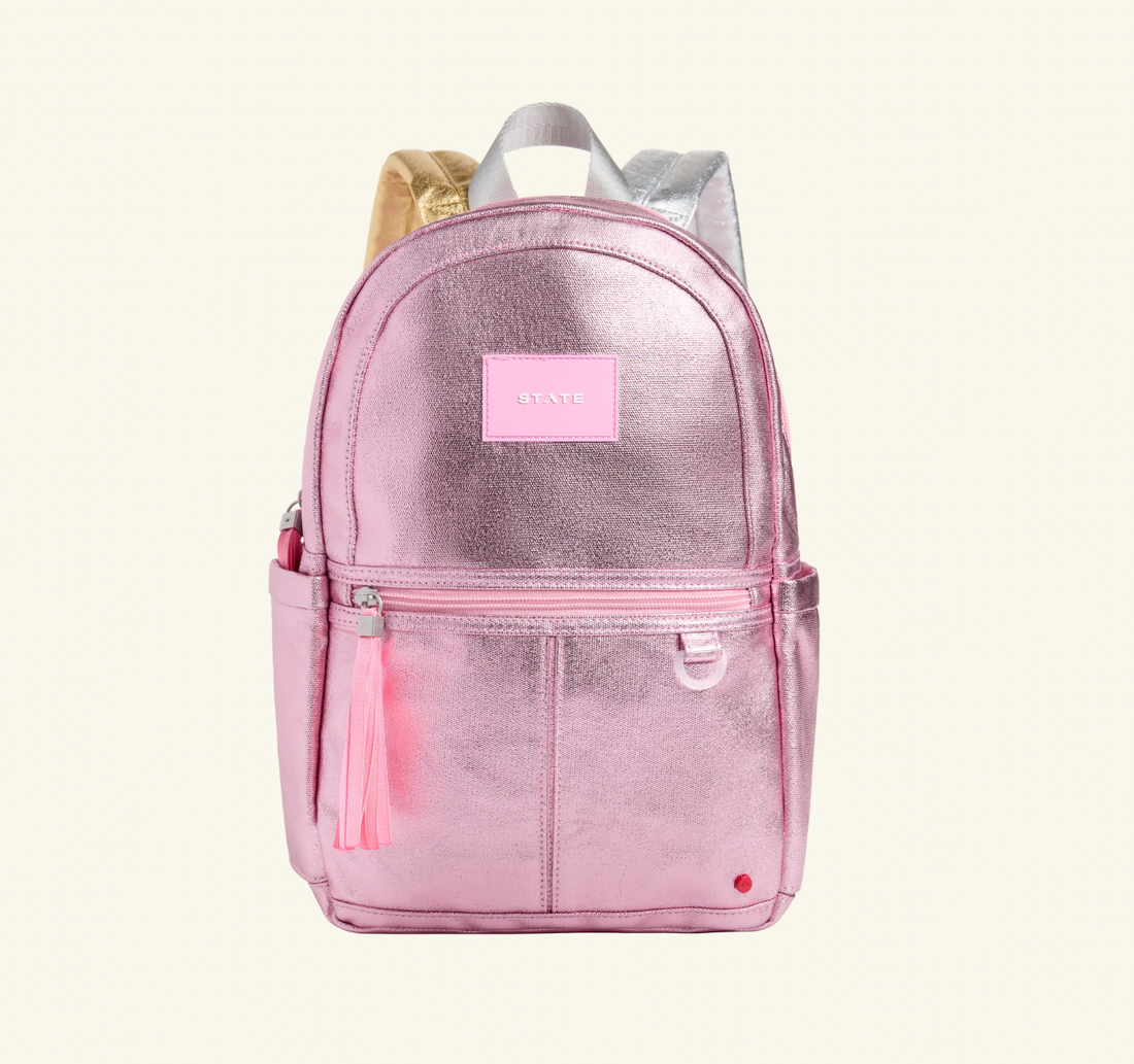 State Bags Kane Mini Backpack - Pink/Silver Metallic Colorblock
