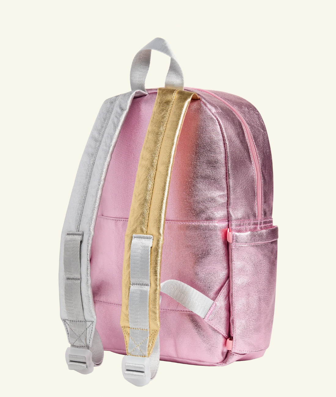 State Bags Kane Mini Backpack - Pink/Silver Metallic Colorblock
