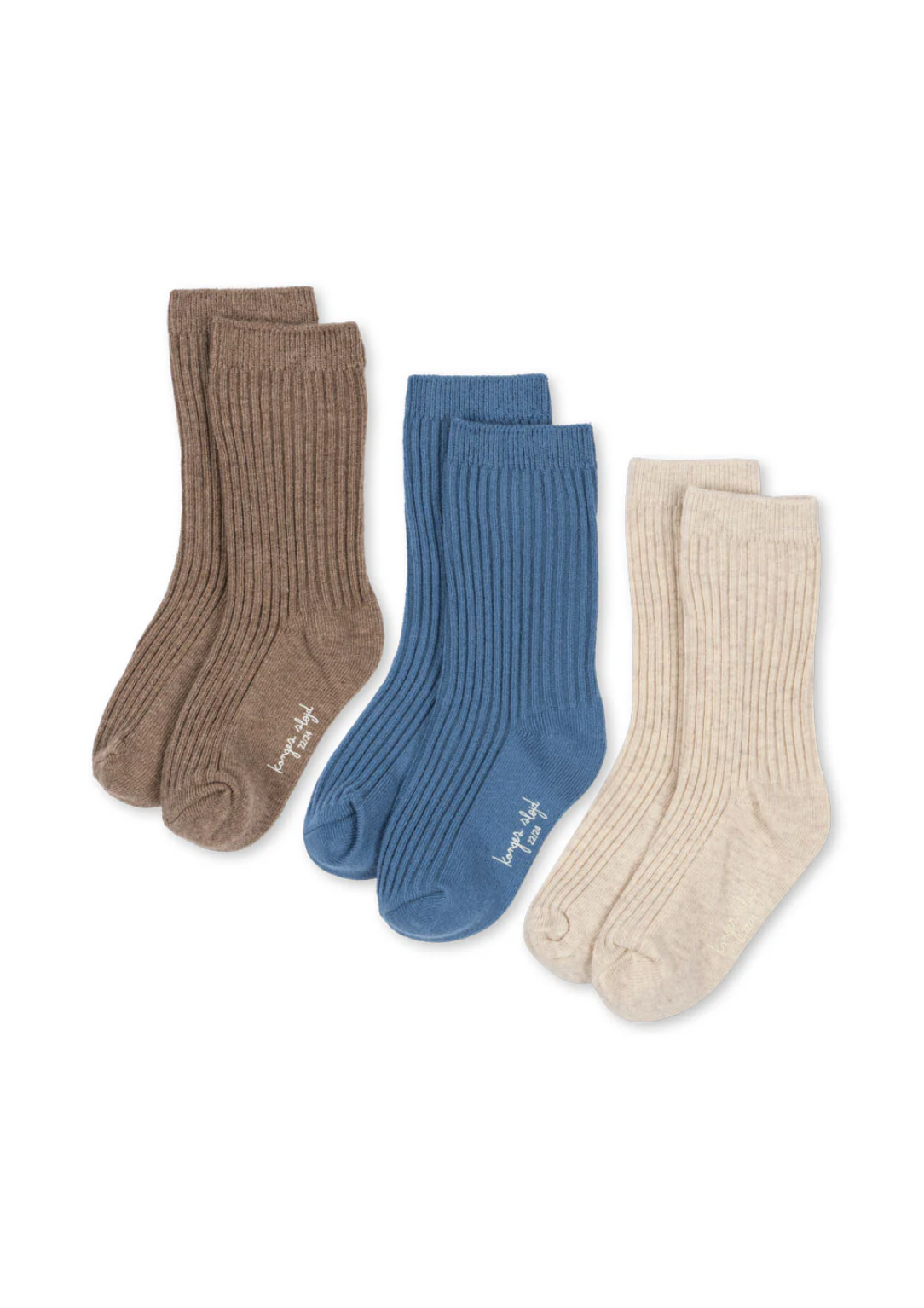 Konges Sløjd 3 Pack Rib Socks - Sleet Mix