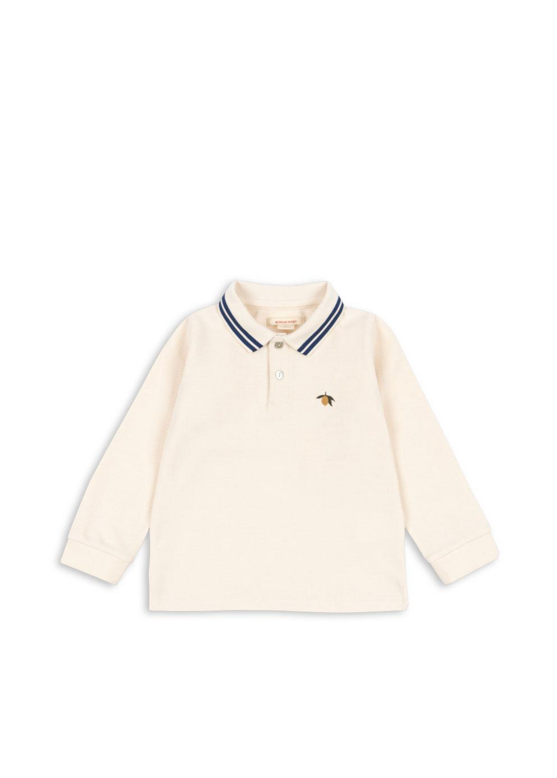 Konges Sløjd Florian Long Sleeve Polo Gots - Antique White