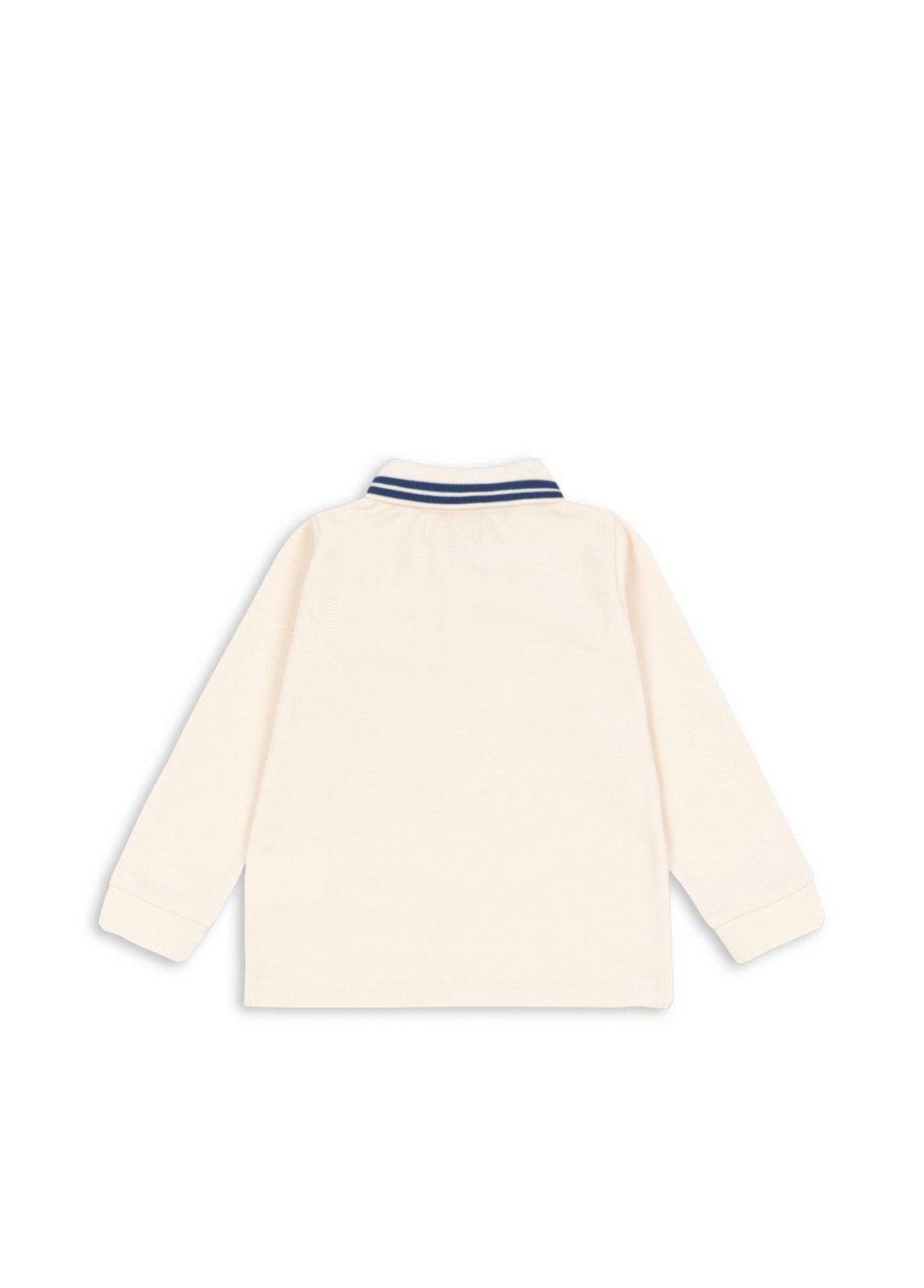 Konges Sløjd Florian Long Sleeve Polo Gots - Antique White