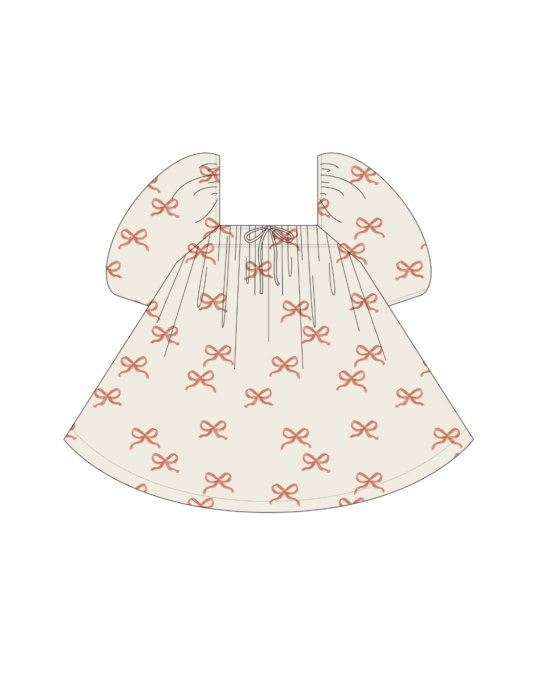 Rylee + Cru Teen Sabrina Mini Dress - Ruby Bows