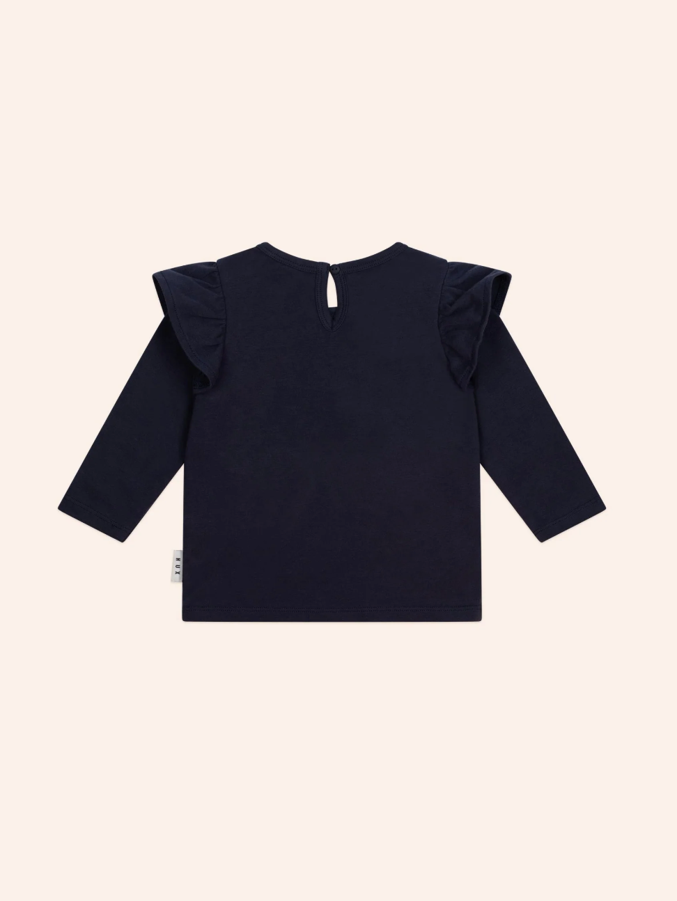 Huxbaby Cherry Pie Frill Top - Indigo