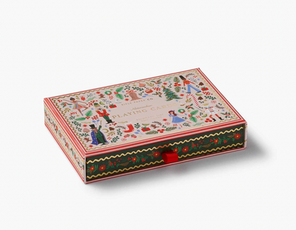 Rifle Paper Co. Playing Card Set - Holly Jolly Nutcracker