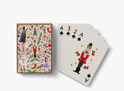 Rifle Paper Co. Playing Card Set - Holly Jolly Nutcracker