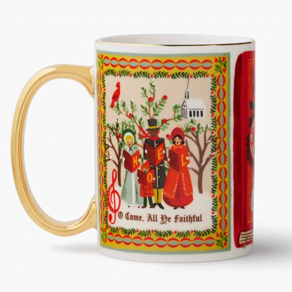 Rifle Paper Co. Holiday Porcelain Mug - Christmas Carols