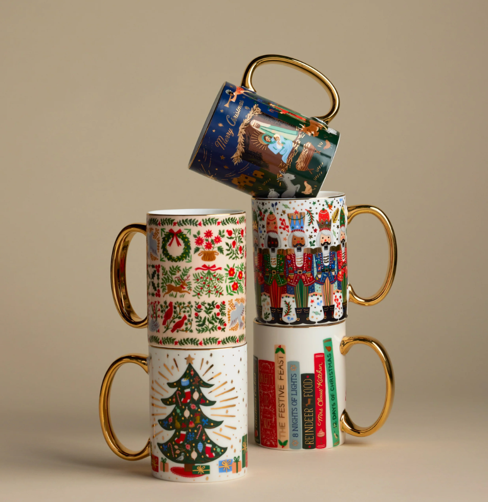 Rifle Paper Co. Nutcracker Brigade Porcelain Mug
