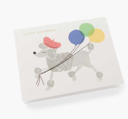 Rifle Paper Co. French Poodle Birthday Card