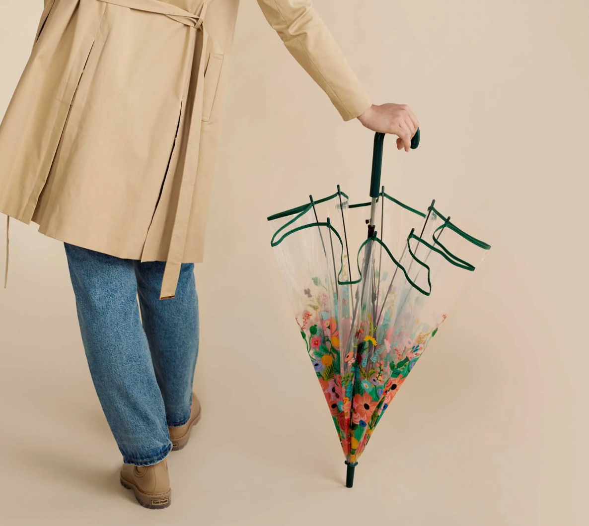 Rifle Paper Co. Clear Umbrella - Garden Party