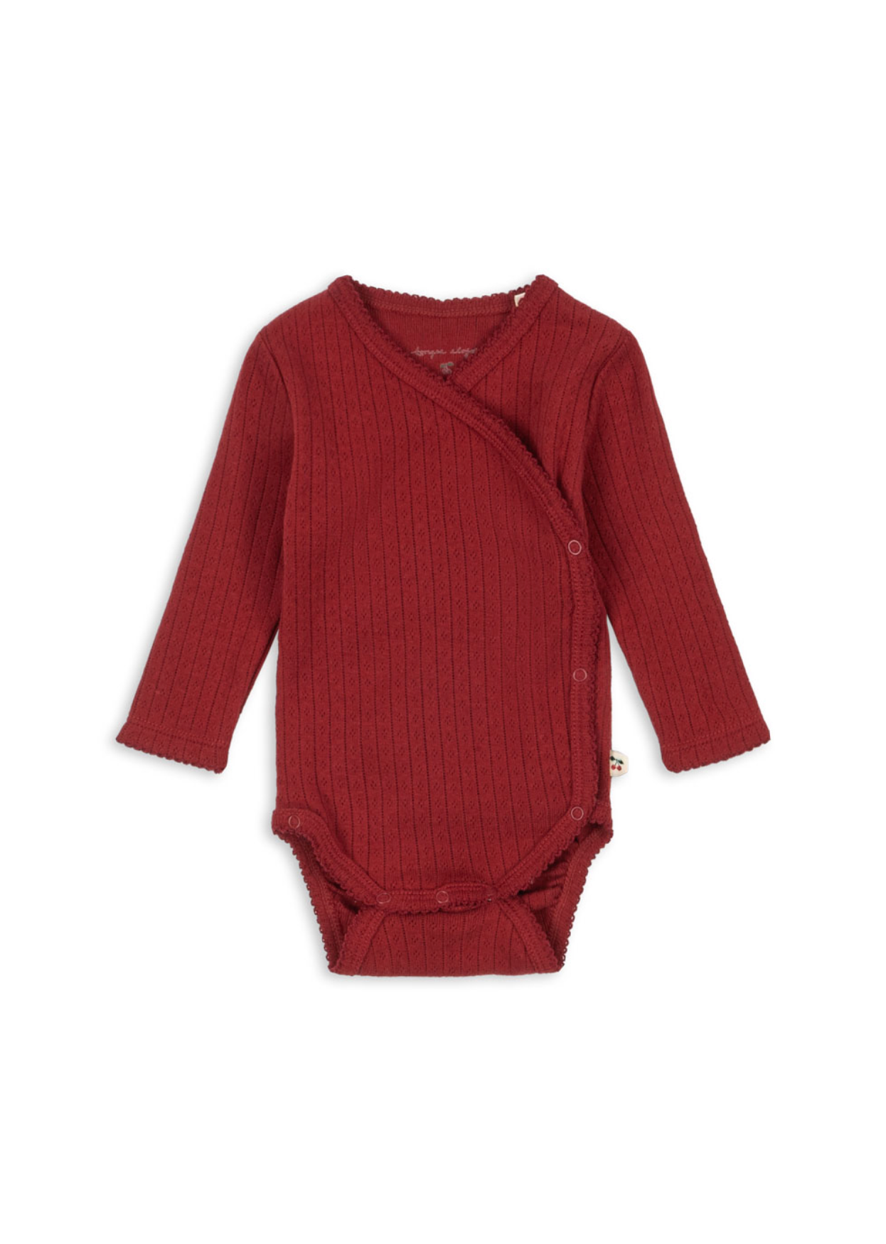Konges Sløjd Minnie Newborn Body GOTS - Red Dahlia