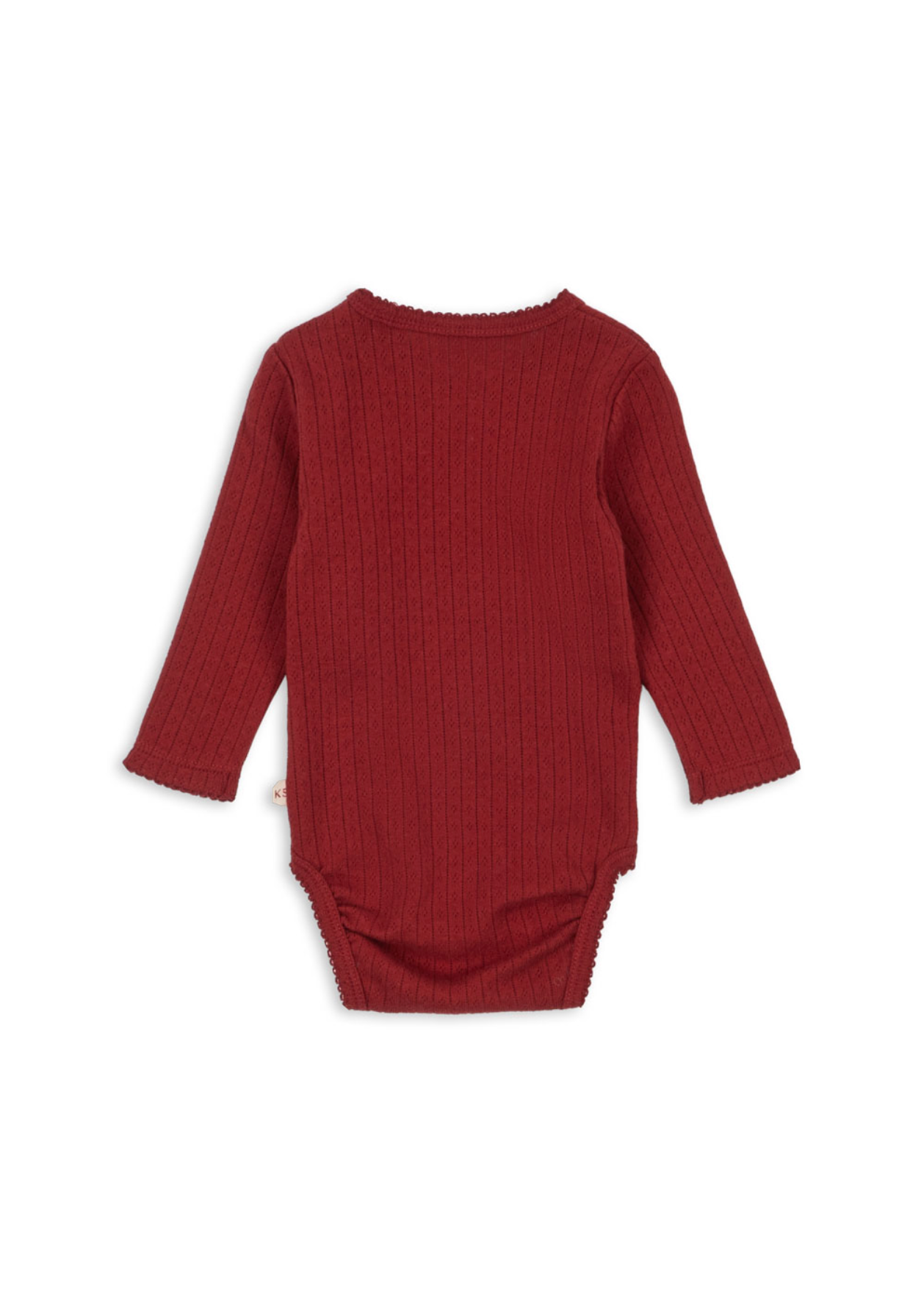Konges Sløjd Minnie Newborn Body GOTS - Red Dahlia