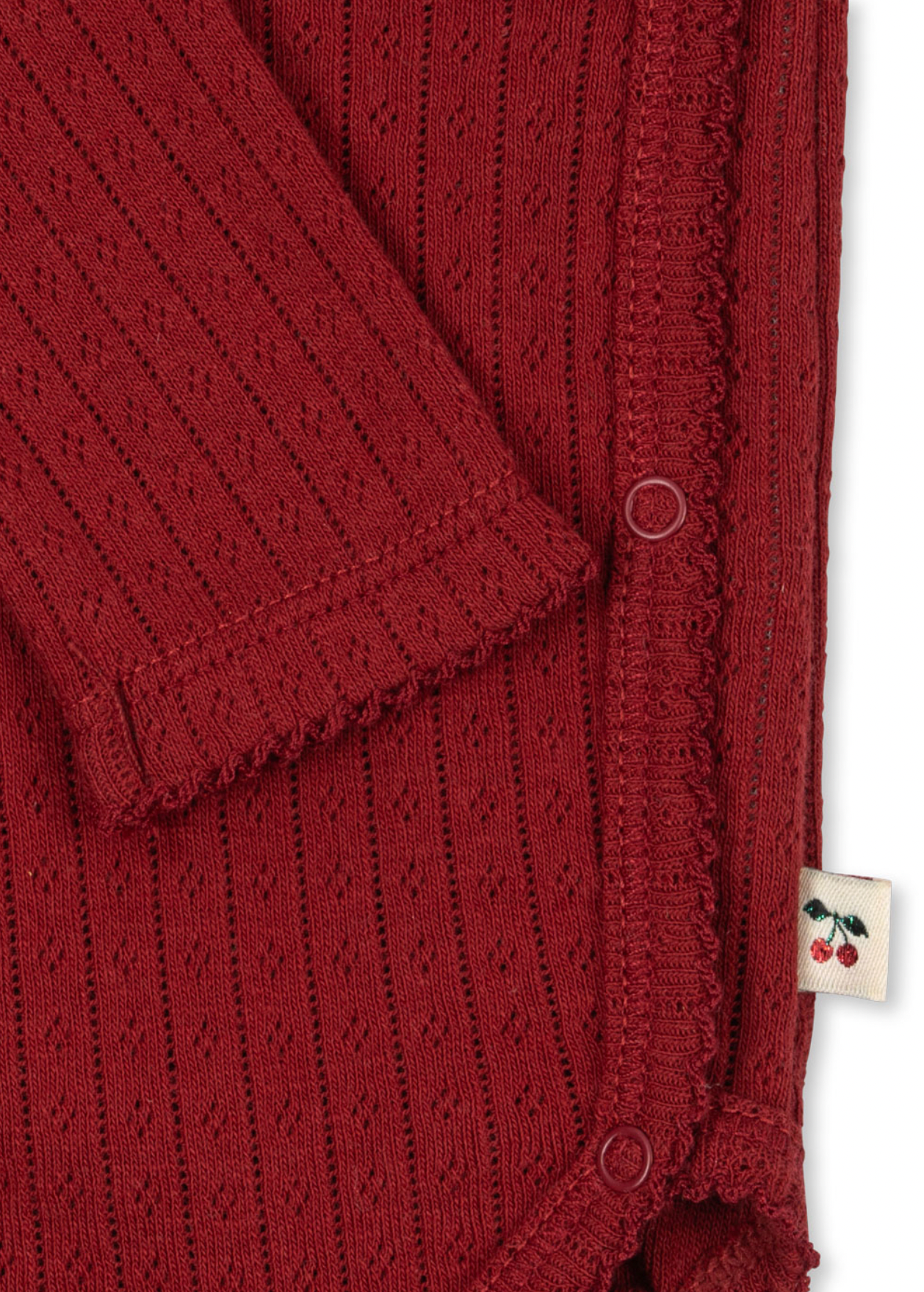 Konges Sløjd Minnie Newborn Body GOTS - Red Dahlia