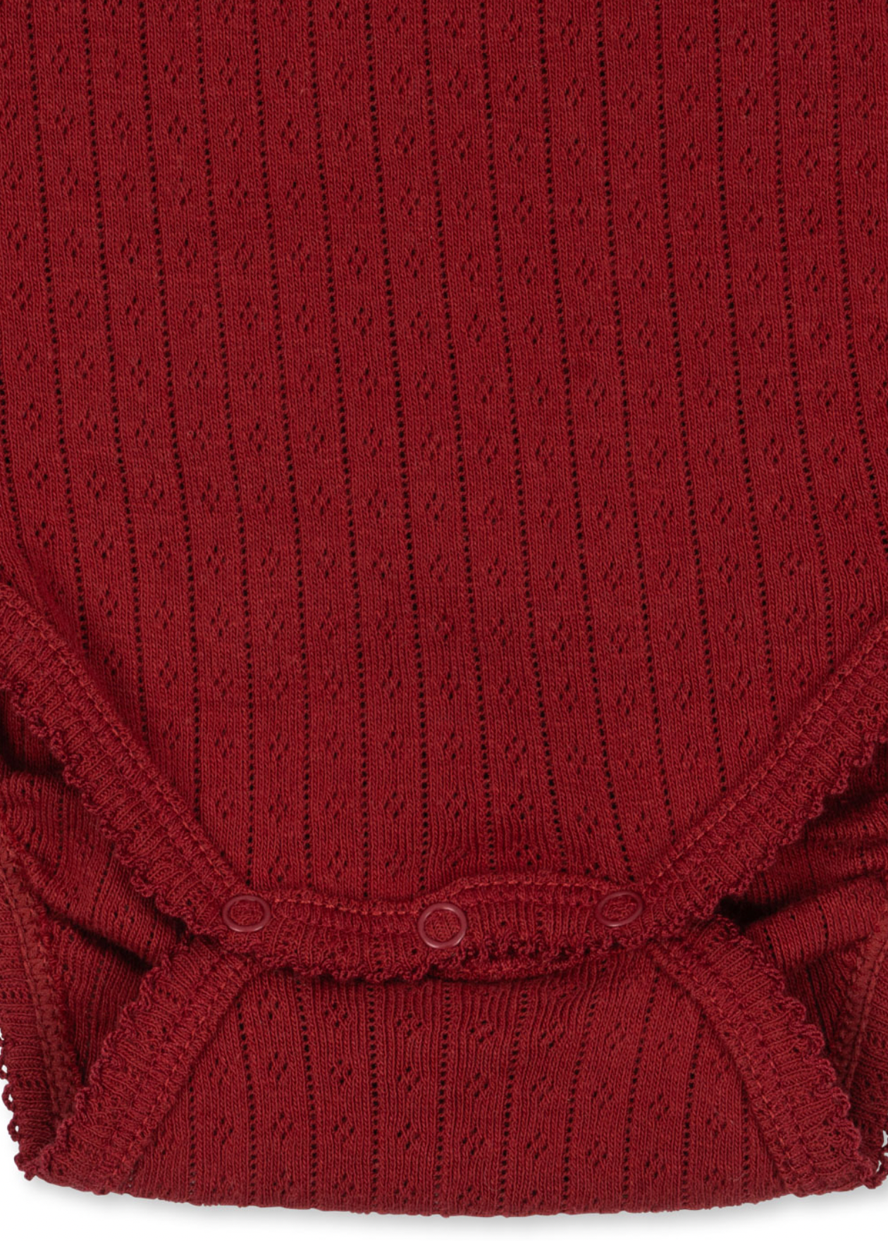 Konges Sløjd Minnie Newborn Body GOTS - Red Dahlia